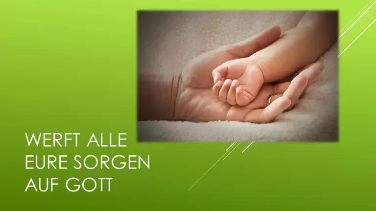 Wirf deine Sorgen auf Gott